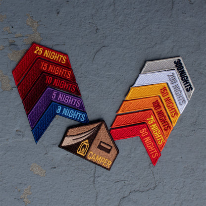 Camping Nights Achievement Patches