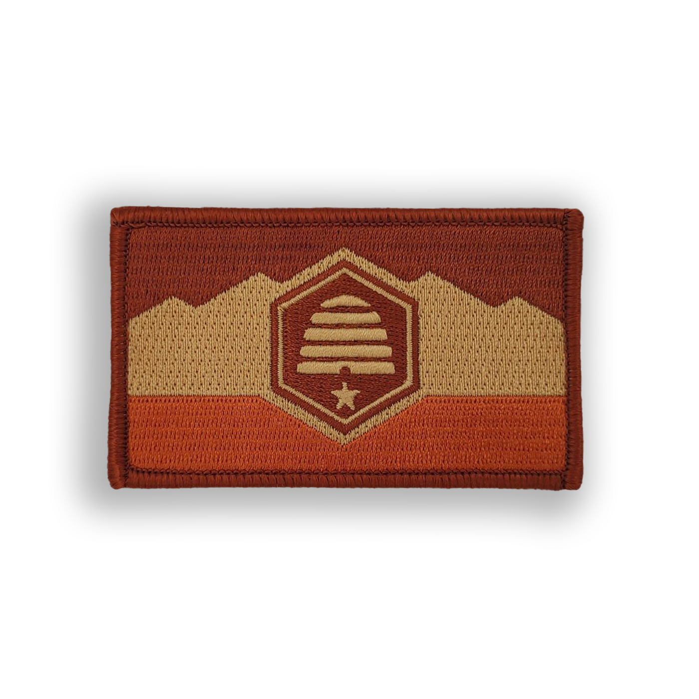 Canyon Camo Utah State Flag embroidered state flag patch