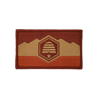 Canyon Camo Desert Subdued Utah State Flag Patch