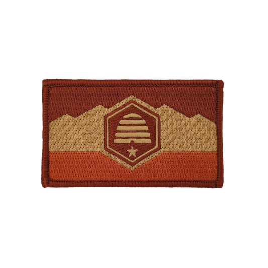 Canyon Camo Desert Subdued Utah State Flag Patch