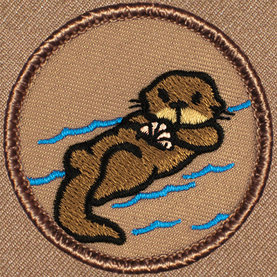 Cartoon Otter Patrol Patch Ð Scout Patch