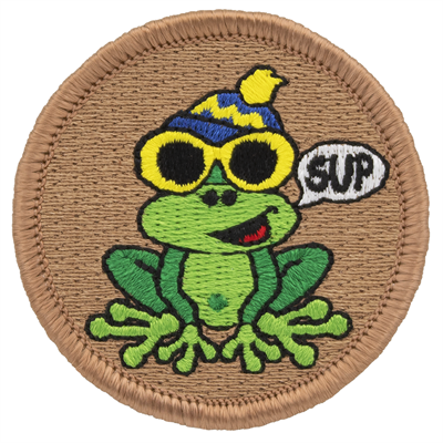 Funky Frog Scout Patrol Patches