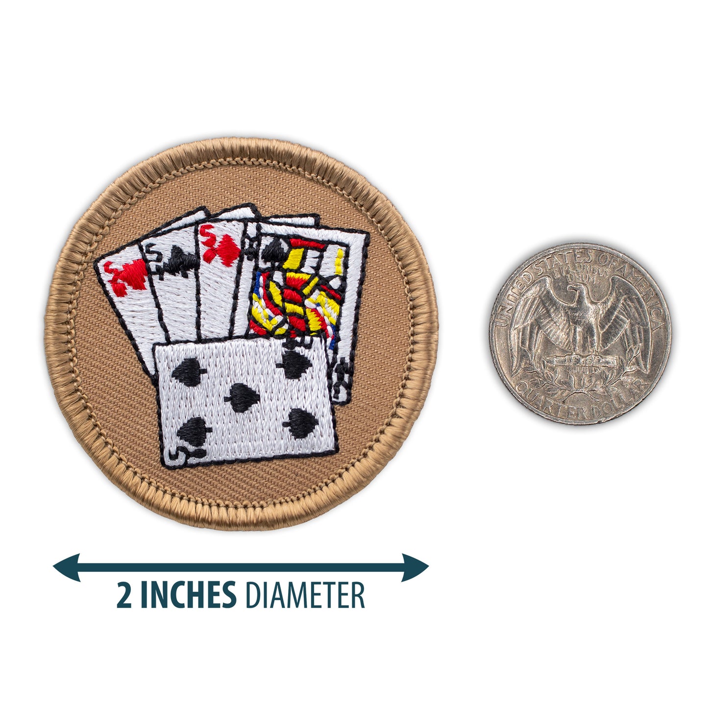 Cribbage 2” embroidered scout patrol patches