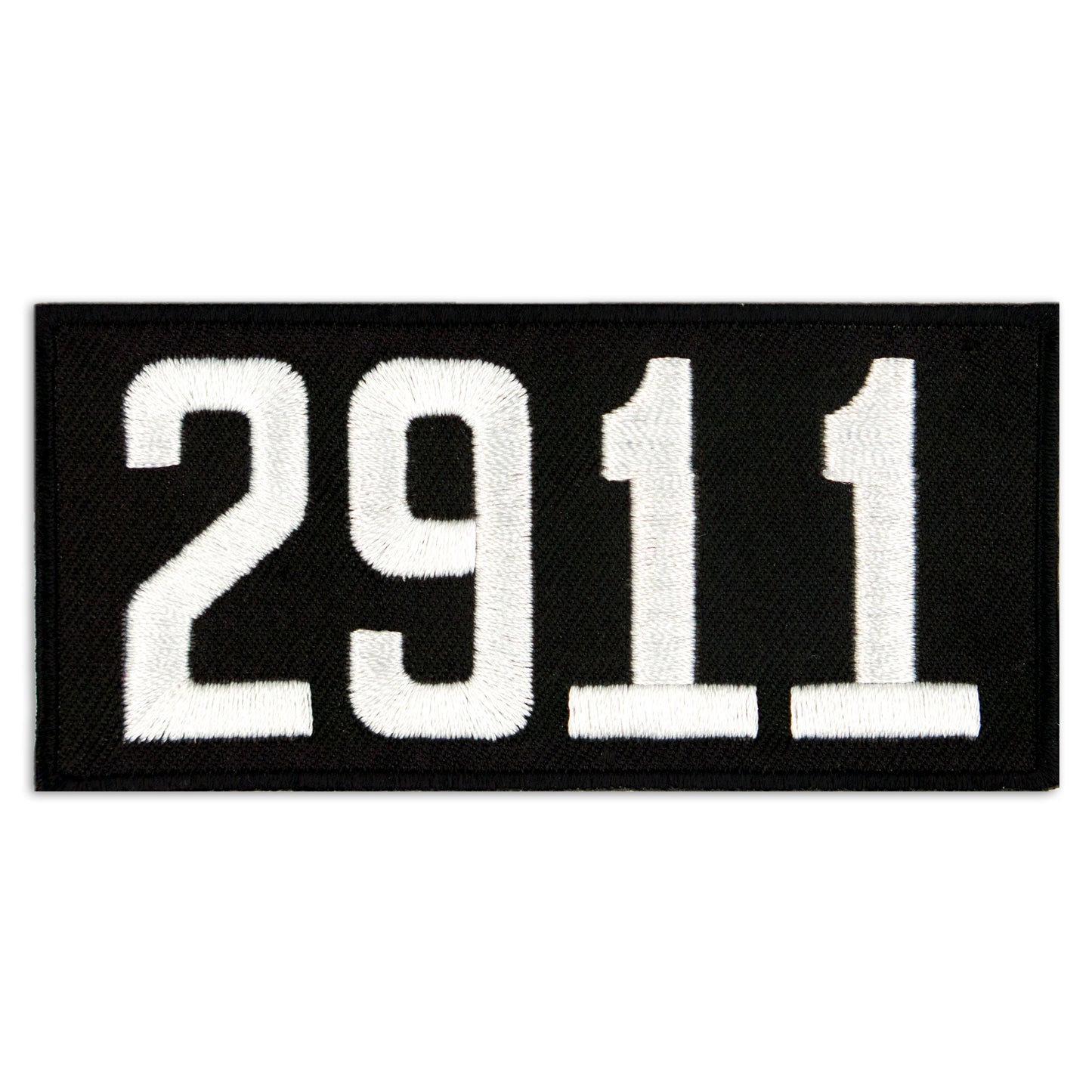 Black and white scout numeral patches