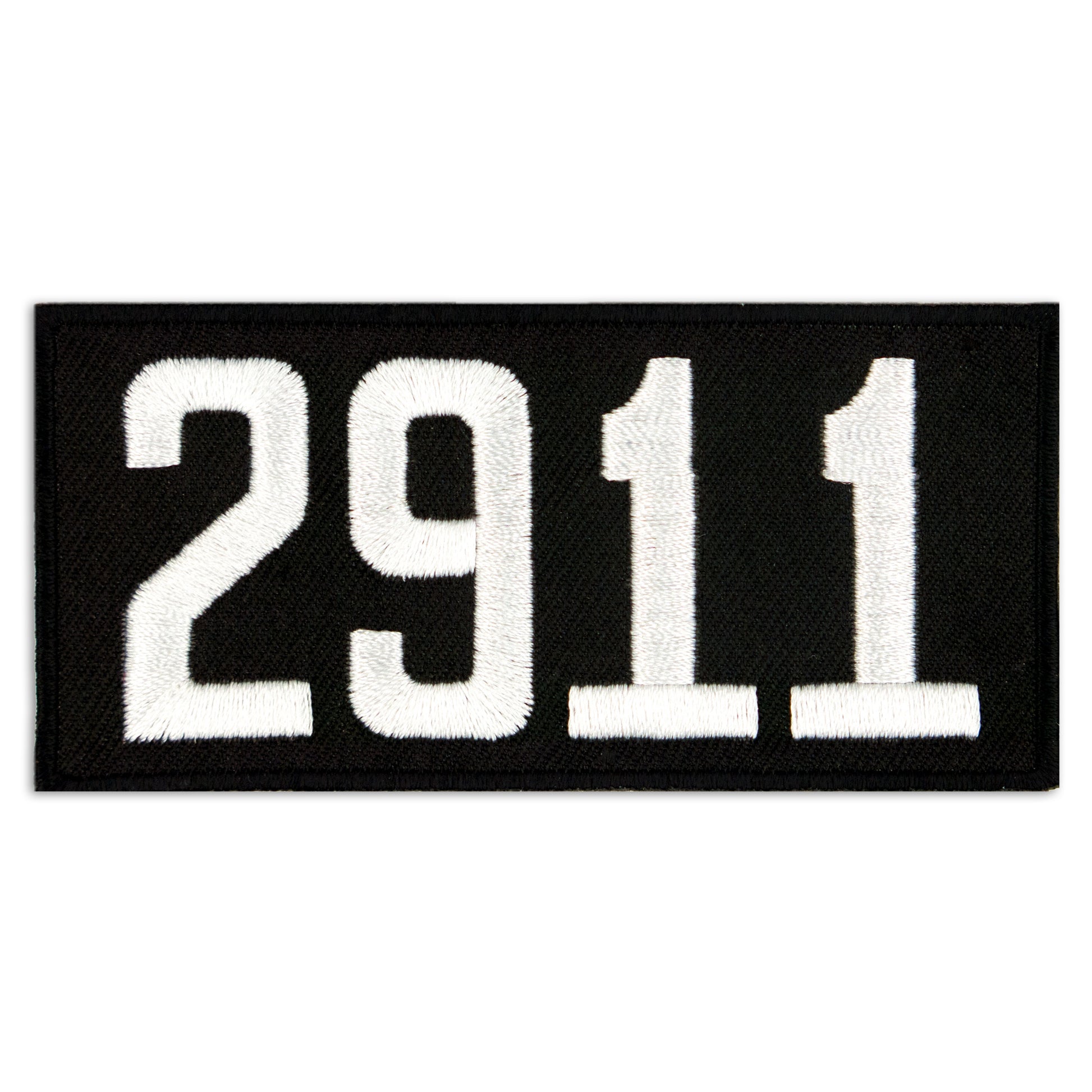 Black and white scout numeral patches