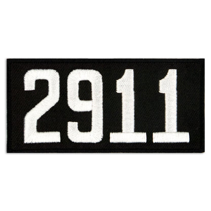 Black and white scout numeral patches