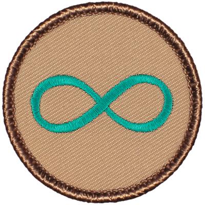 E105 Teal Infinity Symbol Patrol Patch