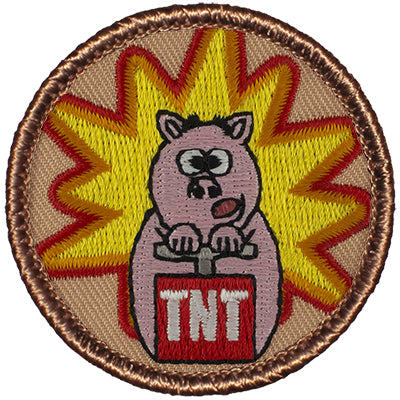 Exploding Mind Pig Exploding Pig Patrol Patch | Scout Patrol Patches by Patchtown