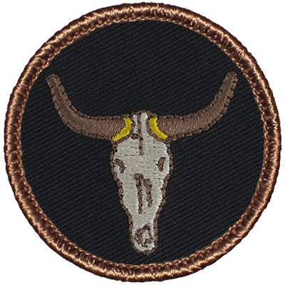 Longhorn Skull Black Patrol Patch