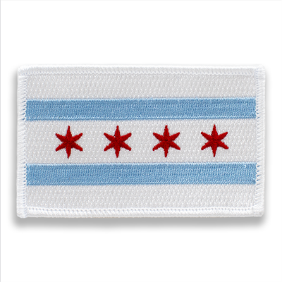 Chicago embroidered flag patch