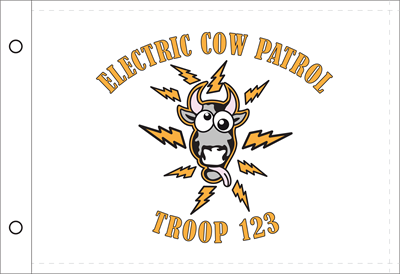 Electric Cow Patrol Flag