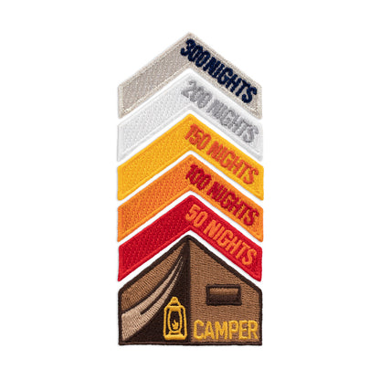 Camping Nights Achievement Patches