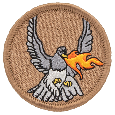 Flame Breathing Pigeon Scout Patrol Patches