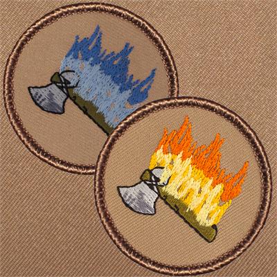 Flaming Tomahawk Patrol Patch