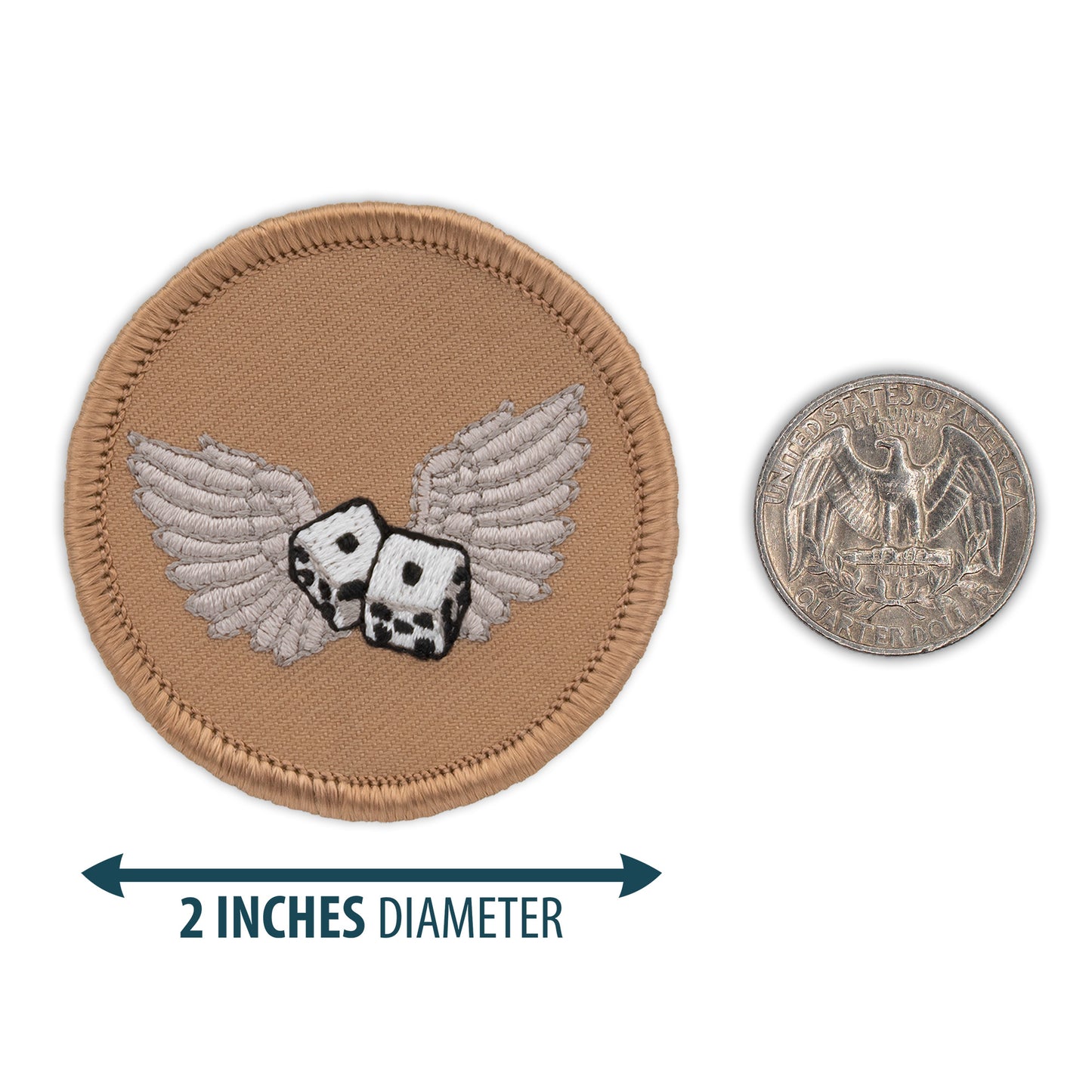 Flying snake-eyes 2” embroidered scout patrol patches