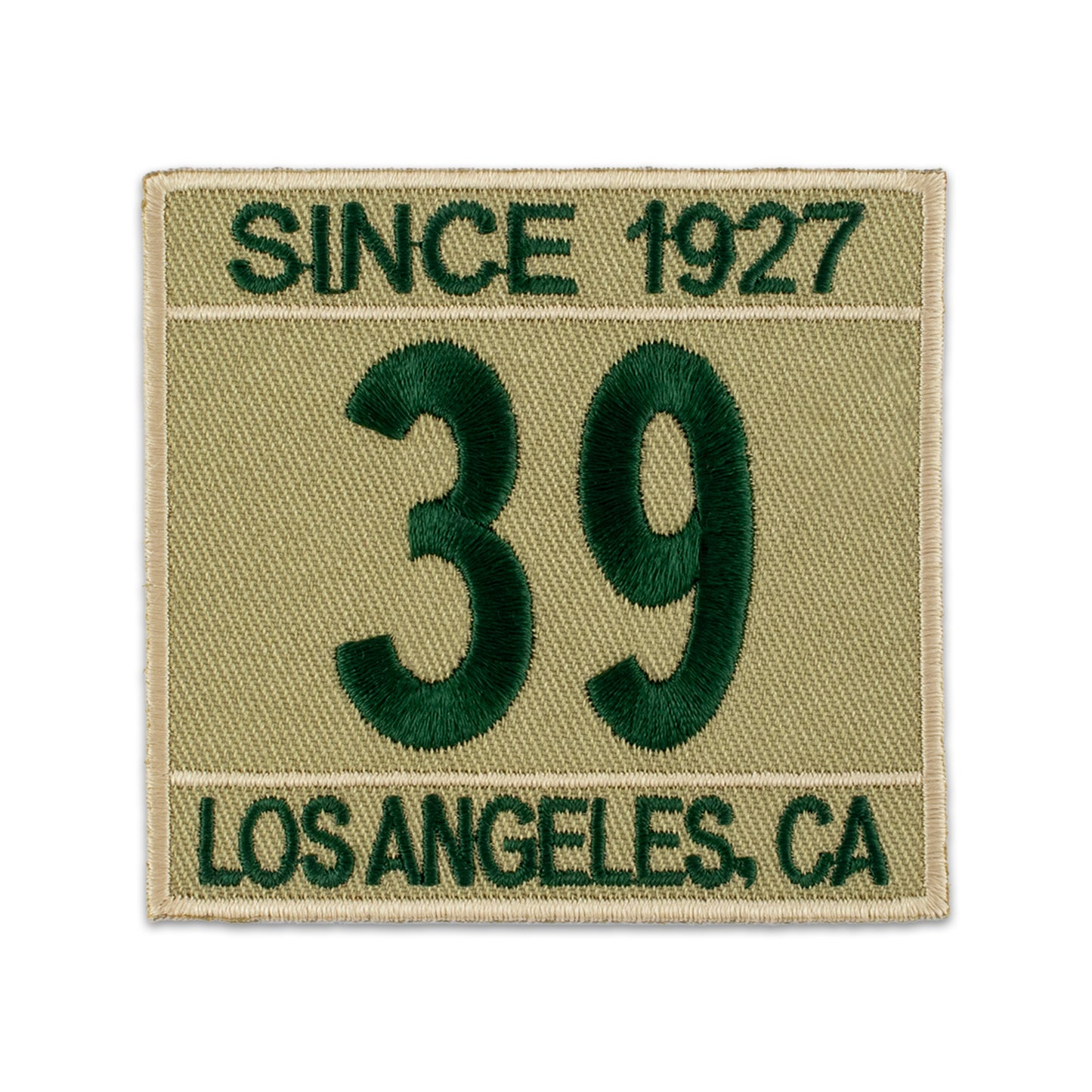 Scout uniform number patch with captions