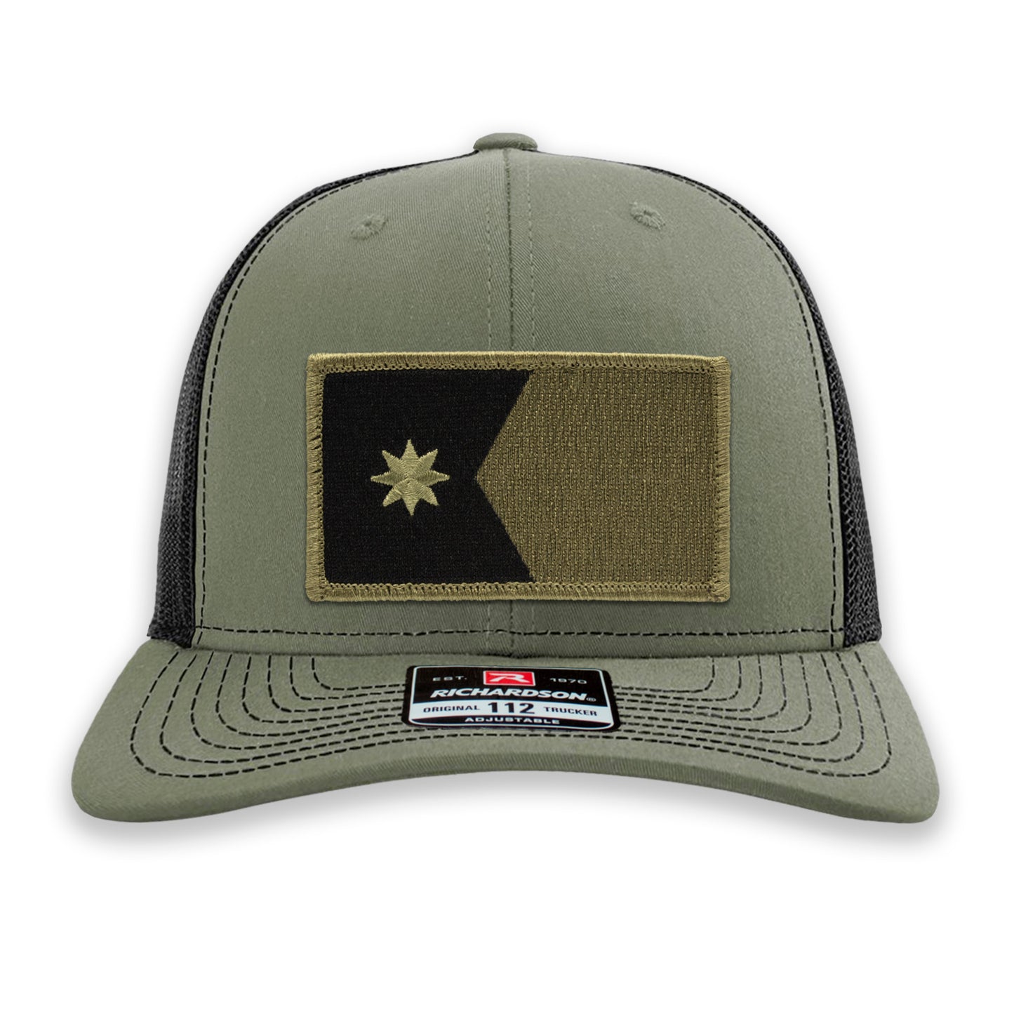 OD Green Minnesota State Flag Ball Cap or Trucker Hat