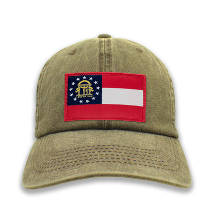Georgia State Flag Ball Cap or Trucker Hat