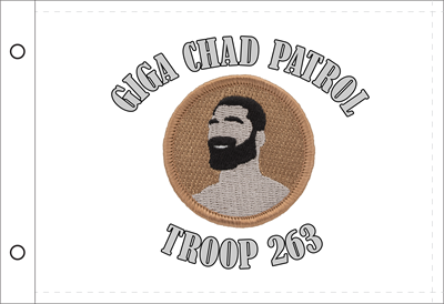 Chad Meme Patrol Flag