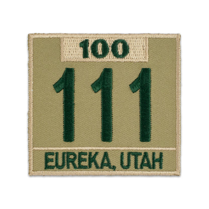 H) Khaki/Green Veteran Bar + Caption Numerals