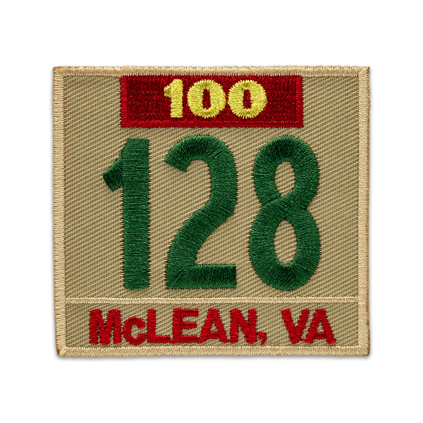 H) Khaki/Green Veteran Bar + Caption Numerals