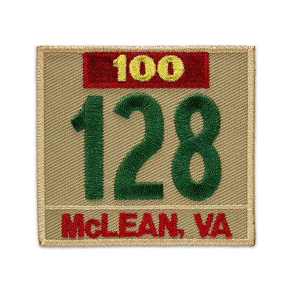 H) Khaki/Green Veteran Bar + Caption Numerals