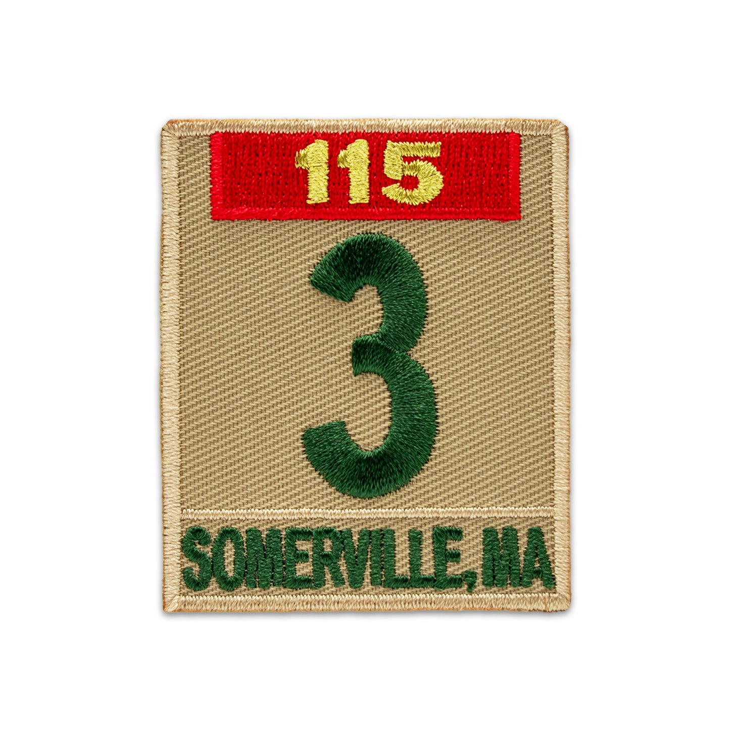 H) Khaki/Green Veteran Bar + Caption Numerals