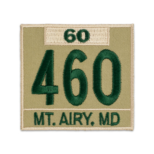 H) Khaki/Green Veteran Bar + Caption Numerals