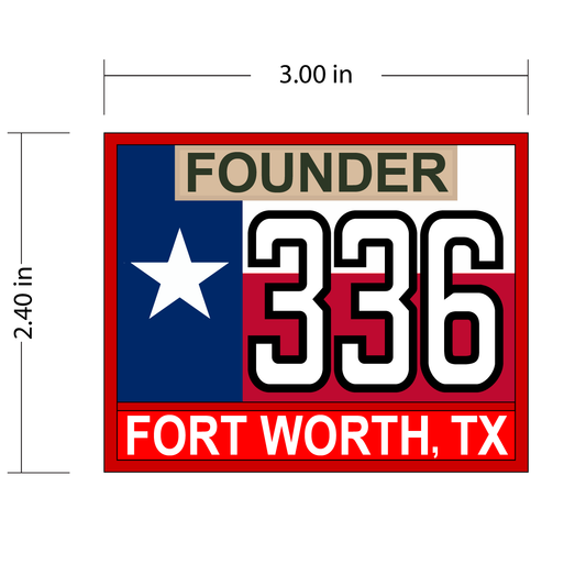 Troop 336 Texas Flag Custom Scout Troop Numeral Patch
