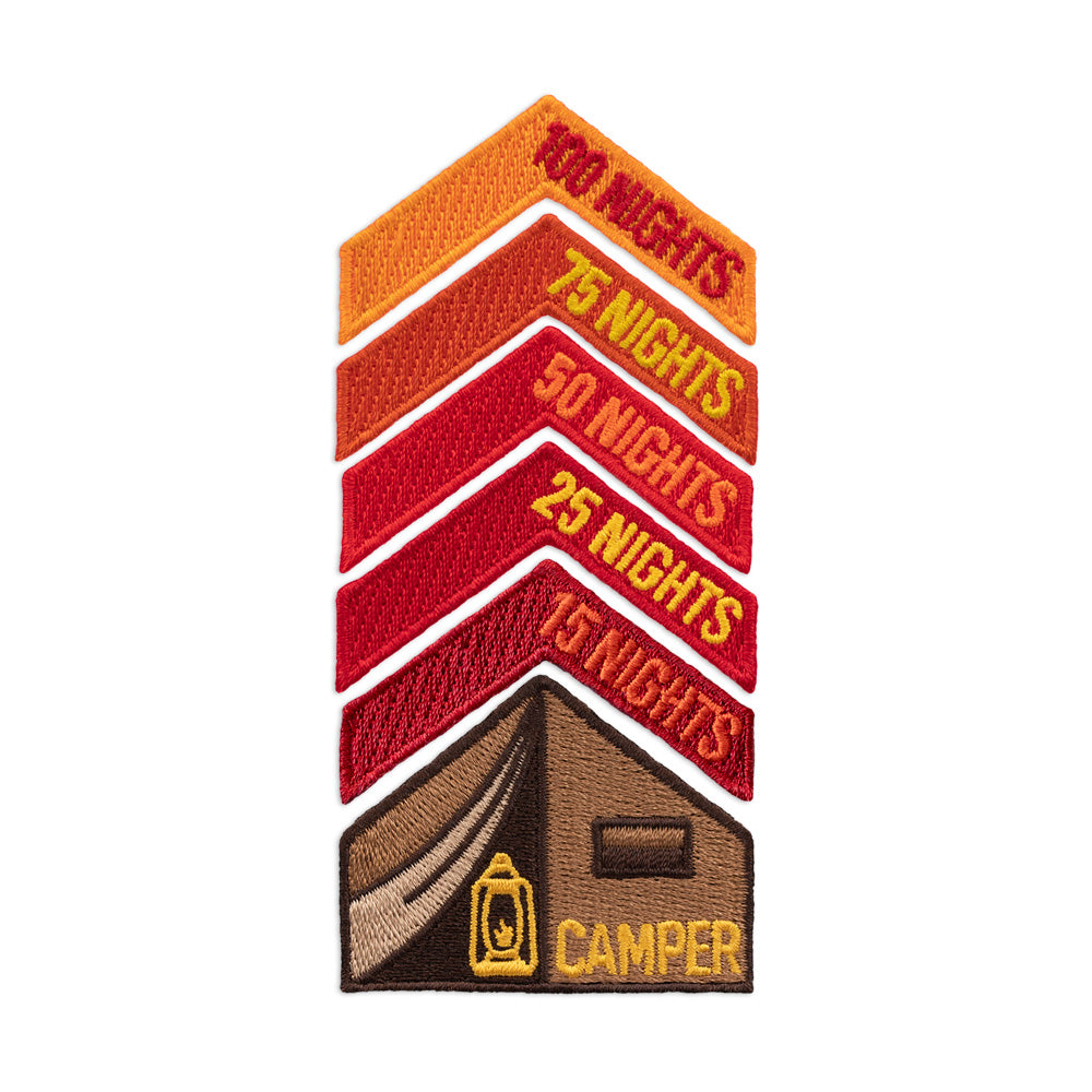 Camping Nights Achievement Patches