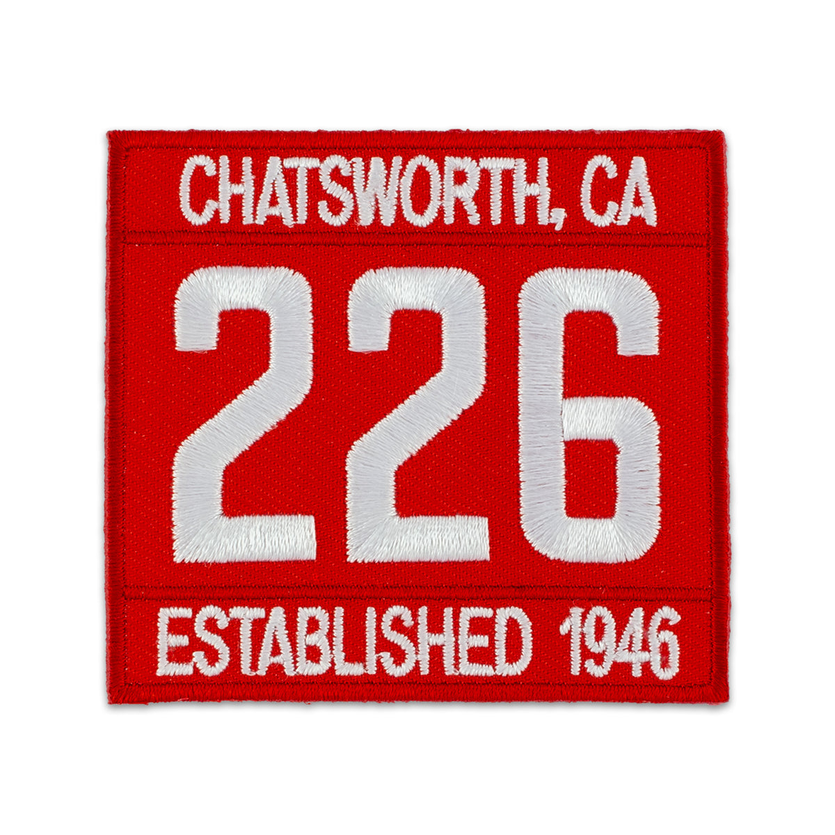 Red J Patch J) Red Two-Caption Numerals | Scout Patches by Patchtown™