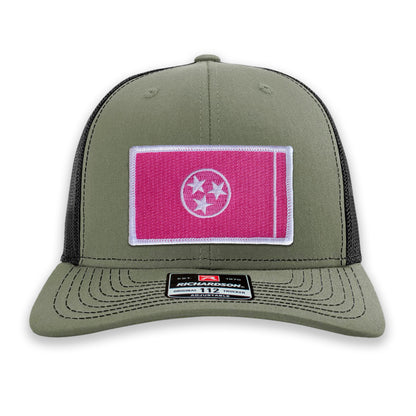 Pink Tennessee State Flag Ball Cap or Trucker Hat