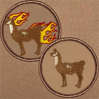 Llama Patrol Patch