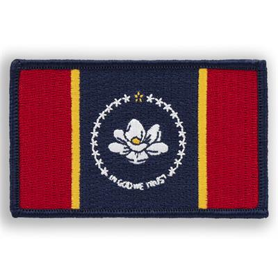 Mississippi embroidered state flag patch
