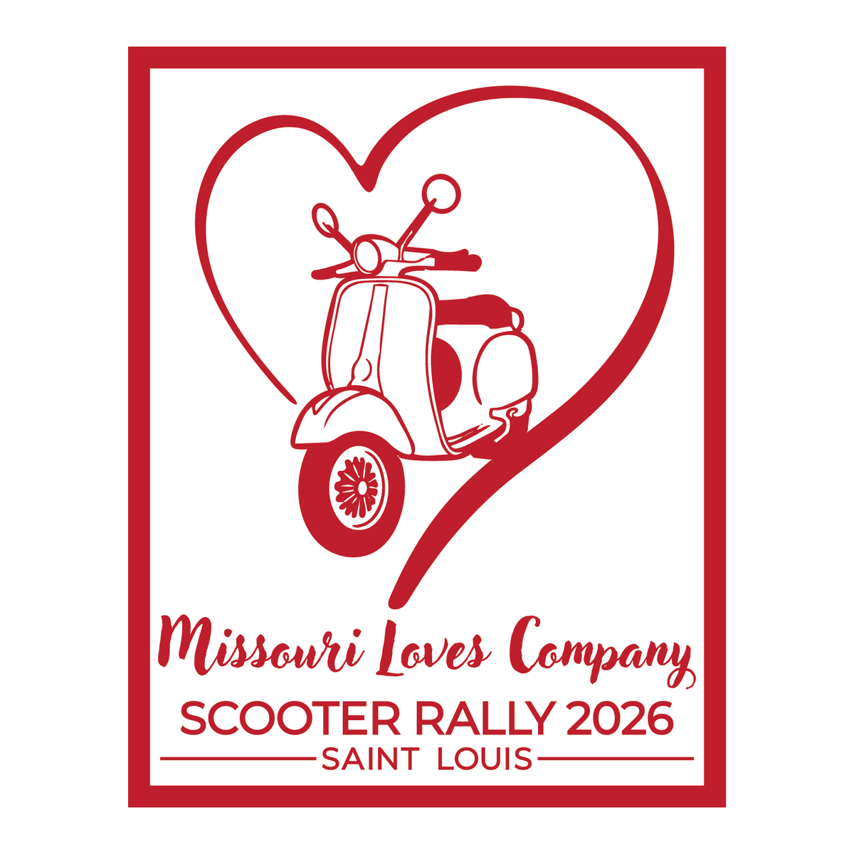 Missouri Loves Company 2026 Scooter Rally Custom Patch