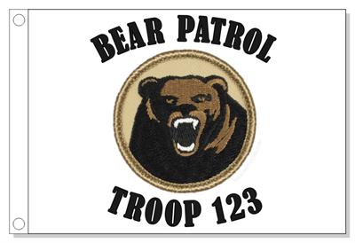 Grizzly Bear Patrol Flag