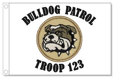 Bulldog Patrol Flag