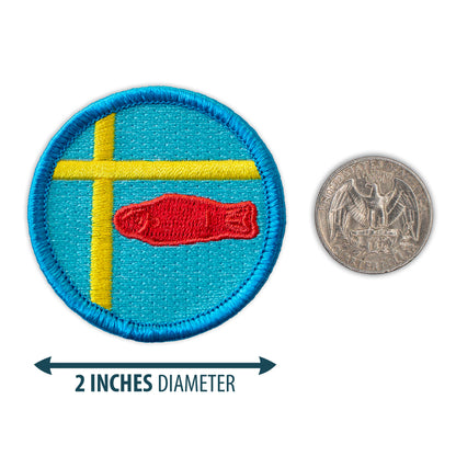 Swedish Fish 2” embroidered patch