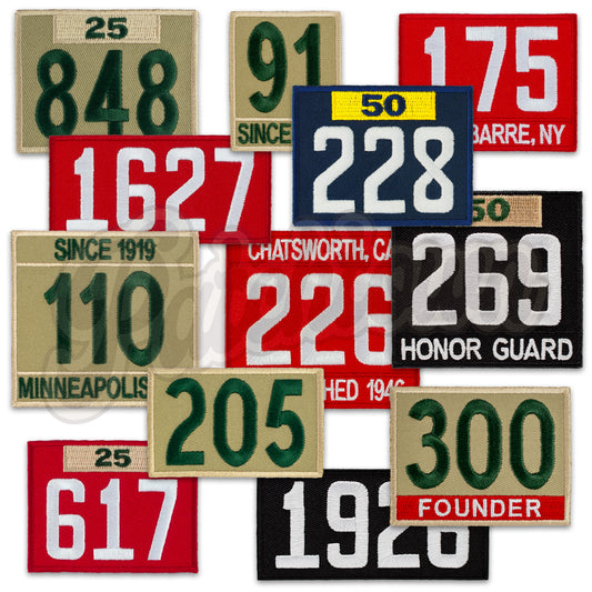 Troop Numeral Samples