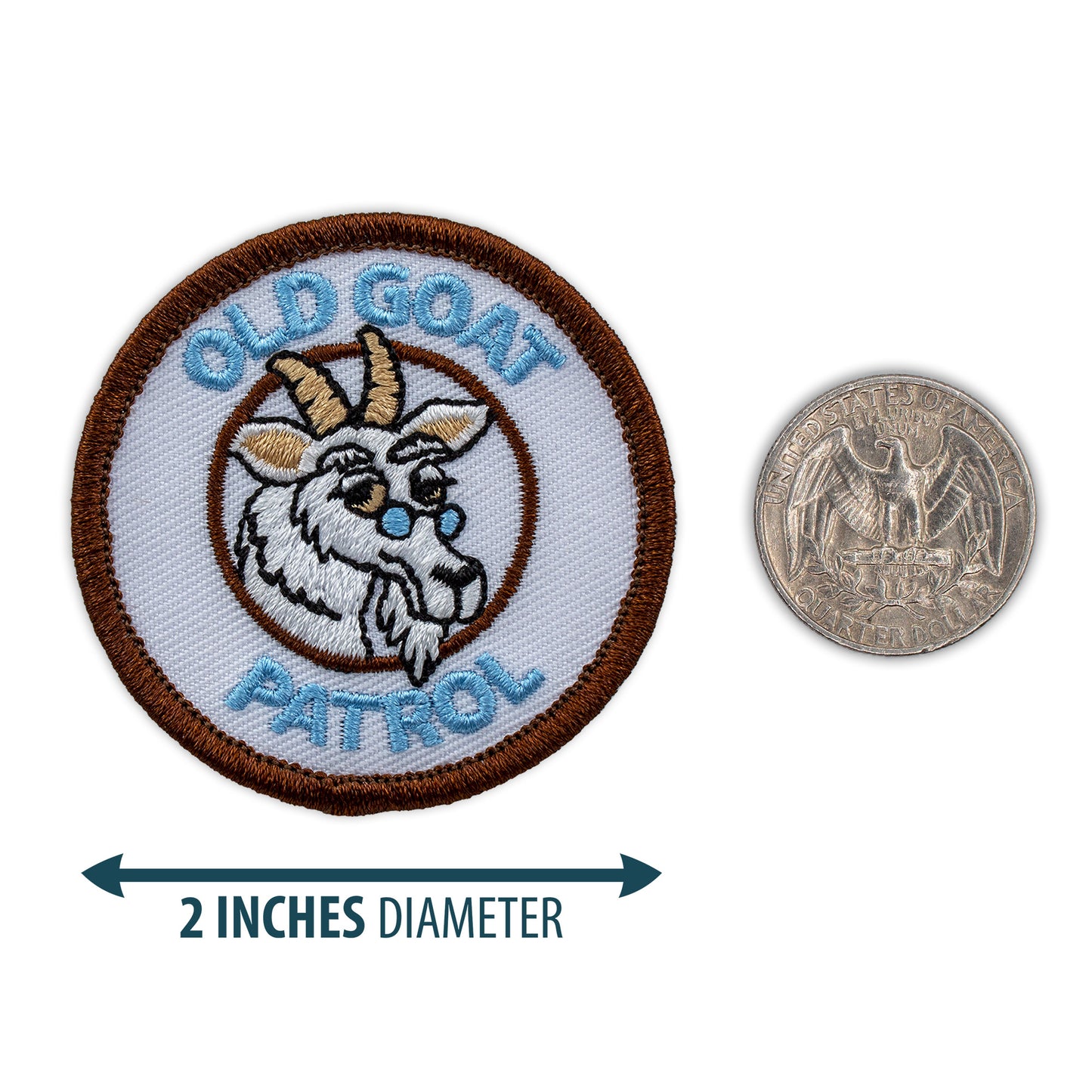Old Goat Patrol Leader 2” embroidered scout patrol patches