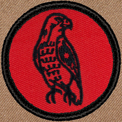 Retro Hawk Patrol Patch - Sew-on Scout Patch