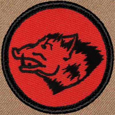 Retro Boar Patrol Patch (#R003) - Sew-on Scout Patch