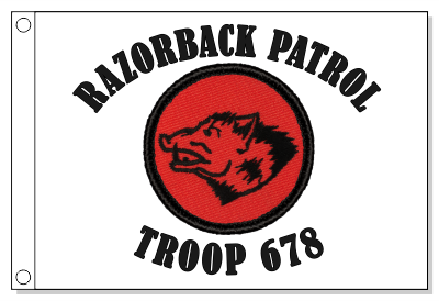 Retro Boar Patrol Flag