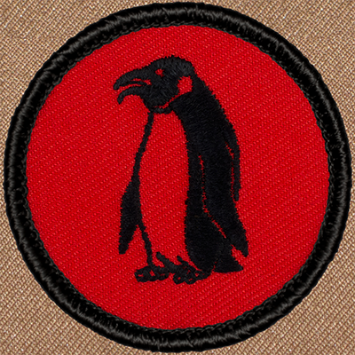 Retro Penguin Patrol Patch (#R005) - Sew-on Scout Patch