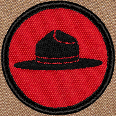 Retro Campaign Hat Patrol Patch - Sew-on Scout Patch