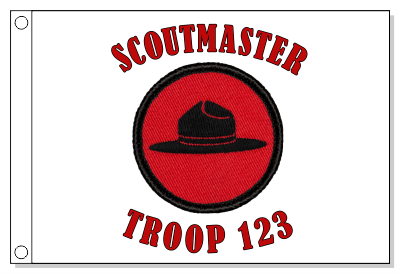 Retro Campaign Hat Patrol Flag