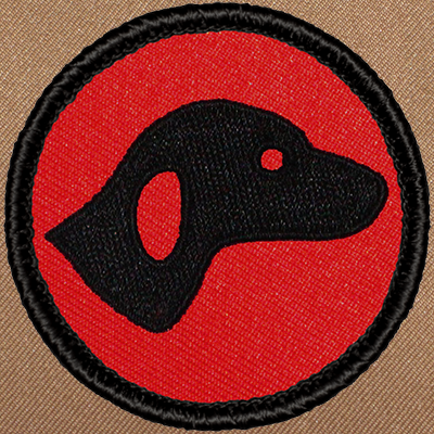 Retro Hound Patrol Patch (#R009) - Sew-on Scout Patch