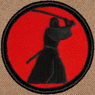 Retro Samurai Patrol Patch (#R011) - Sew-on Scout Patch