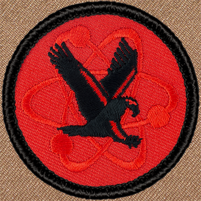 Retro Atomic Eagle Patrol Patch - Sew-on Scout Patch