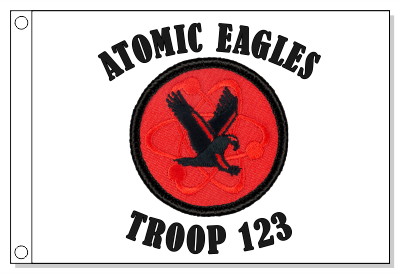 Retro Atomic Eagle Patrol Flag
